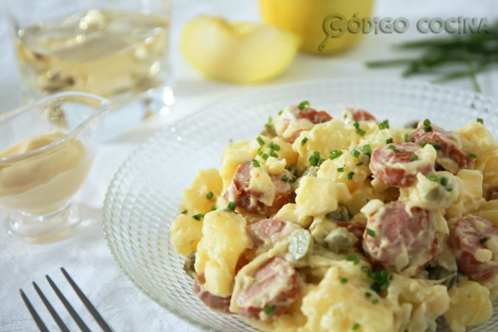 Ensalada alemana de patatas receta fácil y sabrosa Código Cocina