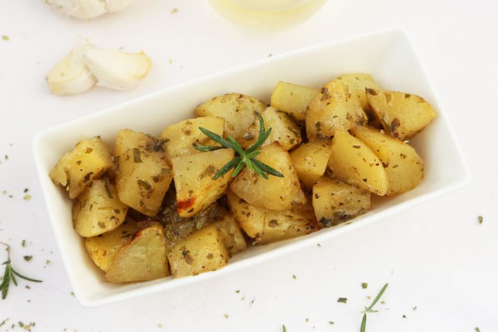 Patatas Al Horno Para Guarnición - Código Cocina