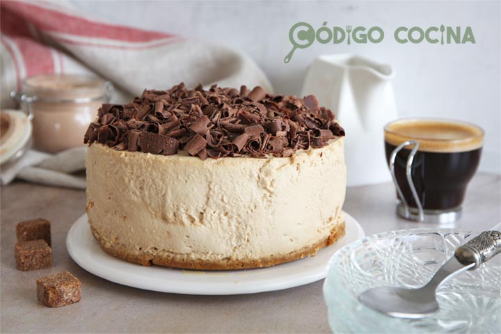 Tarta fría de café tipo mousse