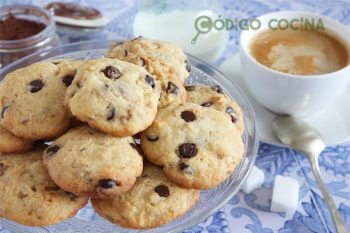 Receta de galletas con nueces y chocolate