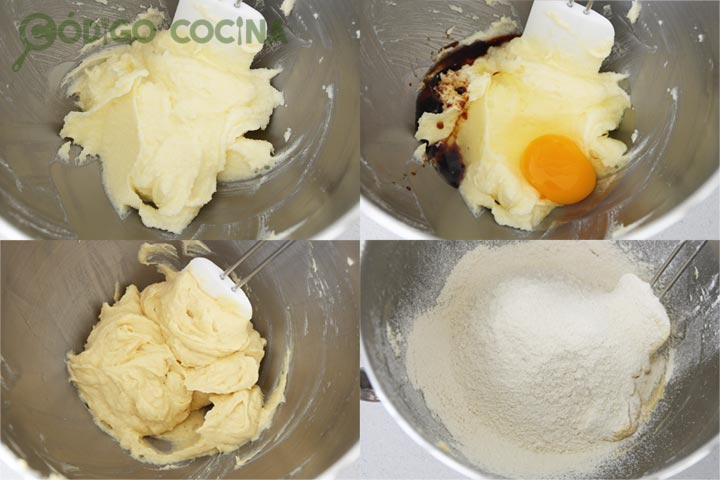 Mezclar los ingredientes de las galletas caseras