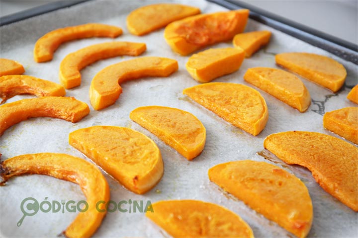 Calabaza asada en el horno