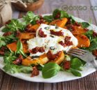 Ensalada de calabaza asada con burrata