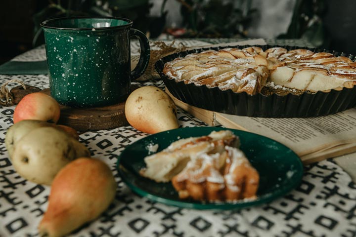 Tarta de manzana, uno de los plátos típicos de un irish pub